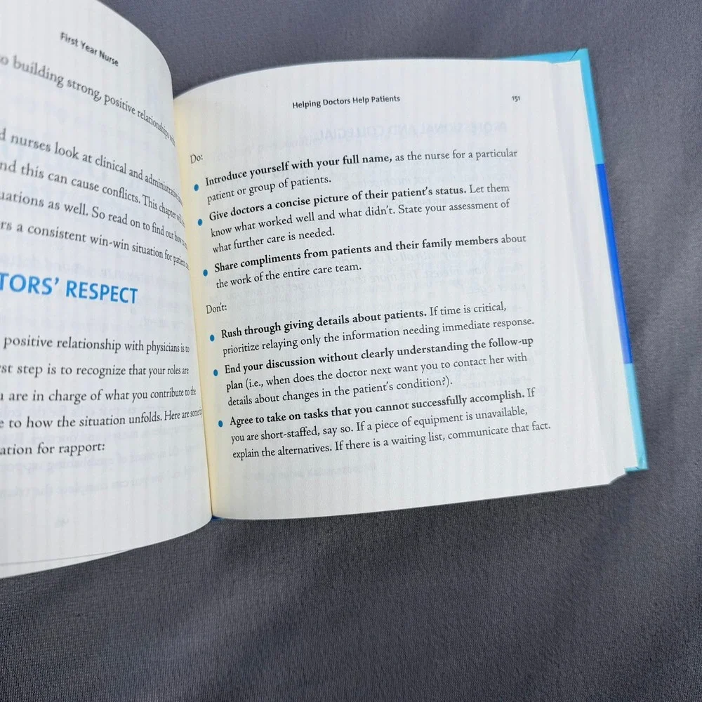 Barbara Arnoldussen First Year Nurse Hardcover 2009 3rd Edition Nursing Career